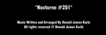 Nocturne #251 - Ronald Karle Music Composer and Arranger