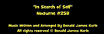 Nocturne # 258 In Search of Self - Ronald Karle Music Composer and Arranger (Nocturne #258 6 In Search of Self)