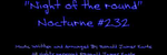 Night of the round Nocturne #232 - Ronald Karle Music Composer and Arranger (Nocturne #232 - Night of the round)
